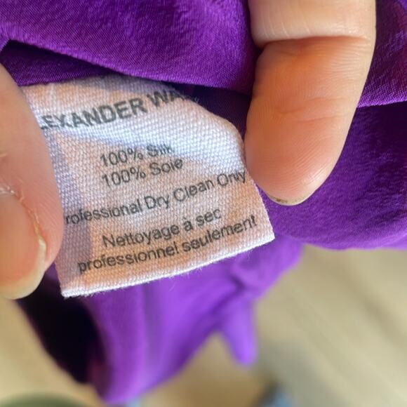 Alexander Wang purple silk racerback mini dress - Picture 5 of 5